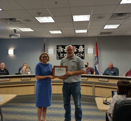 City of Lebanon was presented with an Electric Reliability of Service award