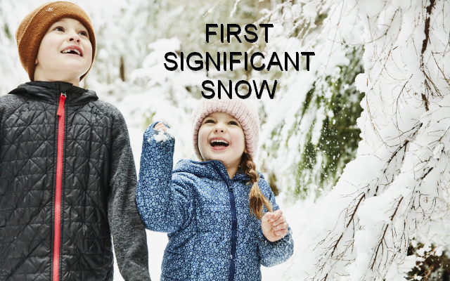 First Significant Snow - Enter to Win