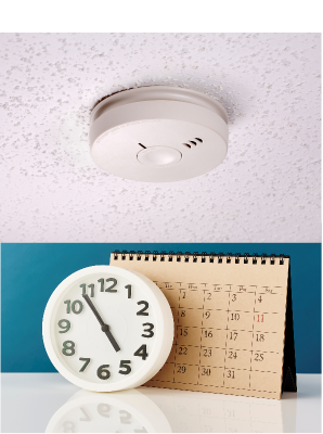 Time change means changing the batteries in smoke alarms