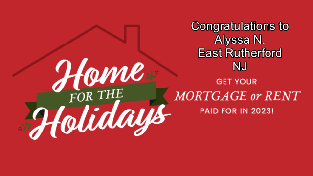 Home for the Holidays Winner