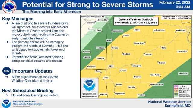 Severe weather still a possibility Wednesday afternoon