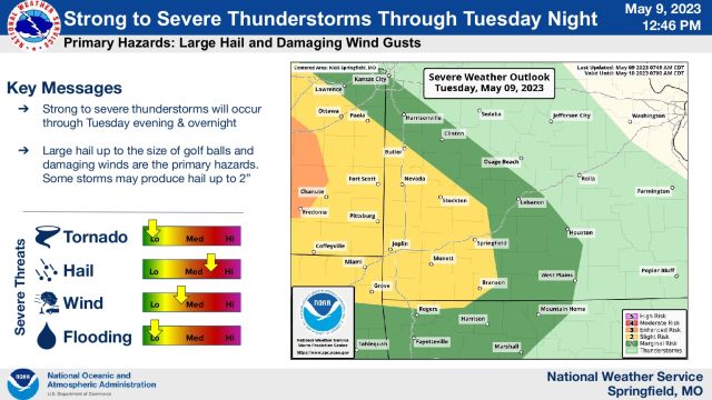 More severe weather possible Tuesday evening