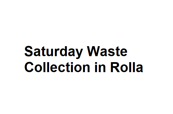 A special waste collection event will be held in Rolla this coming Saturday