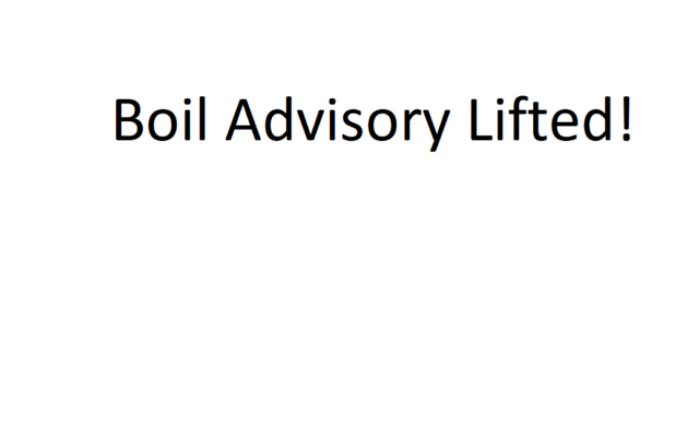Boil Advisory Lifted