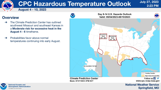 Excessive heat will continue…heat indices of 100-109 degrees