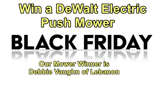 Black Friday Mower Give Away