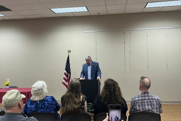 Missouri Governor Parson Signs Books at the Library